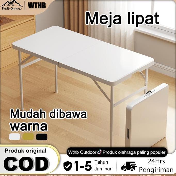 FORMEXINO WTHBMeja lipat portable1.2/1.5/1.8M Meja Lipat Outdoor Laptop Meja Lipat Portable Serbagun