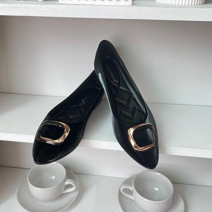 Terpopuler- Laviola 3330 Lsf- Flat Shoes Wanita Black