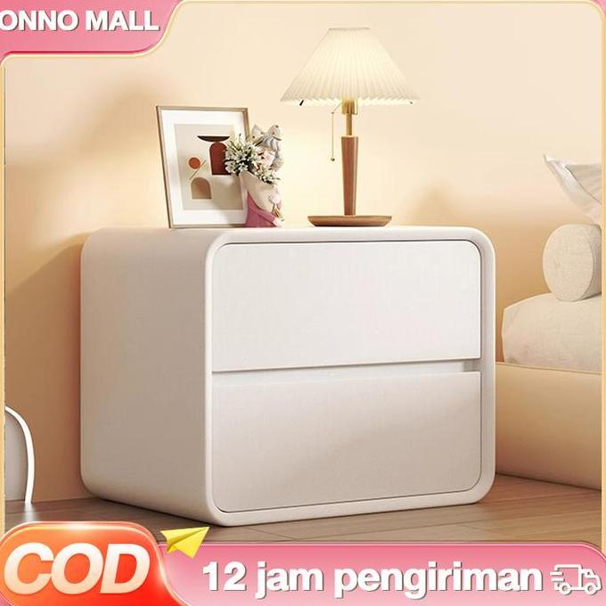 GHEATHEON ONNO MALL-Meja Nakas 30cm Meja Nakas Kulit Asli Minimalis Bedside Tables Kecil Modern Meja