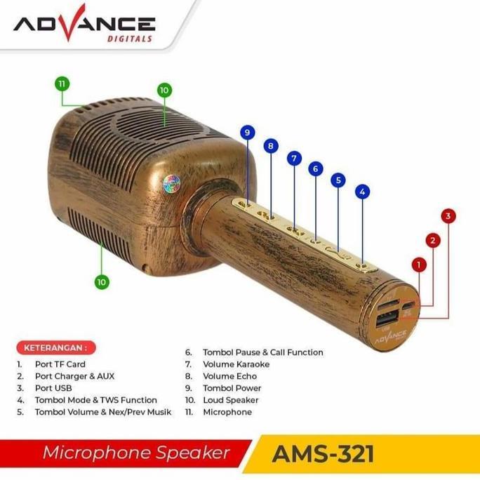 promo ADVANCE MICROPHONE SPEAKER AMS-321