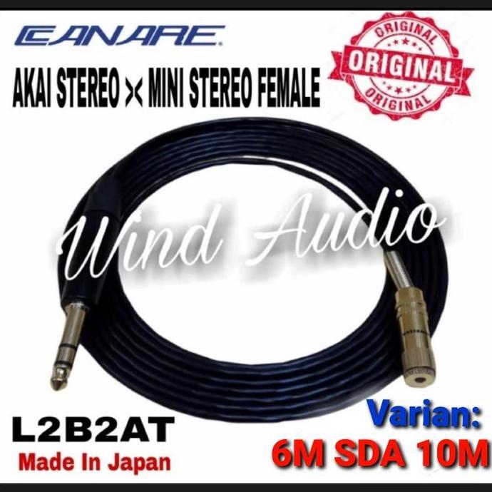 promo KABEL AUDIO CANARE KECIL ORI AKAI STEREO TO MINI STEREO FEMALE 6-10