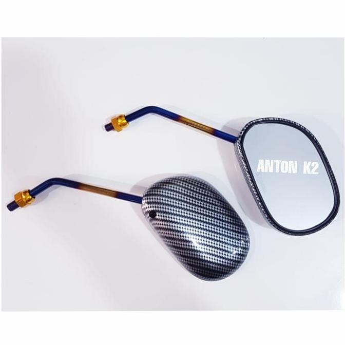 DF265 - KACA SPION STANDAR VARIASI CARBON PELANGI MOTOR MIO/MIO LAMA/MIO SMILE