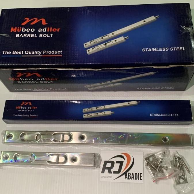 Grendel Slot Tanam Pintu Flush Bolt Stainless SUS304 SN MULLER 6"+ 12"