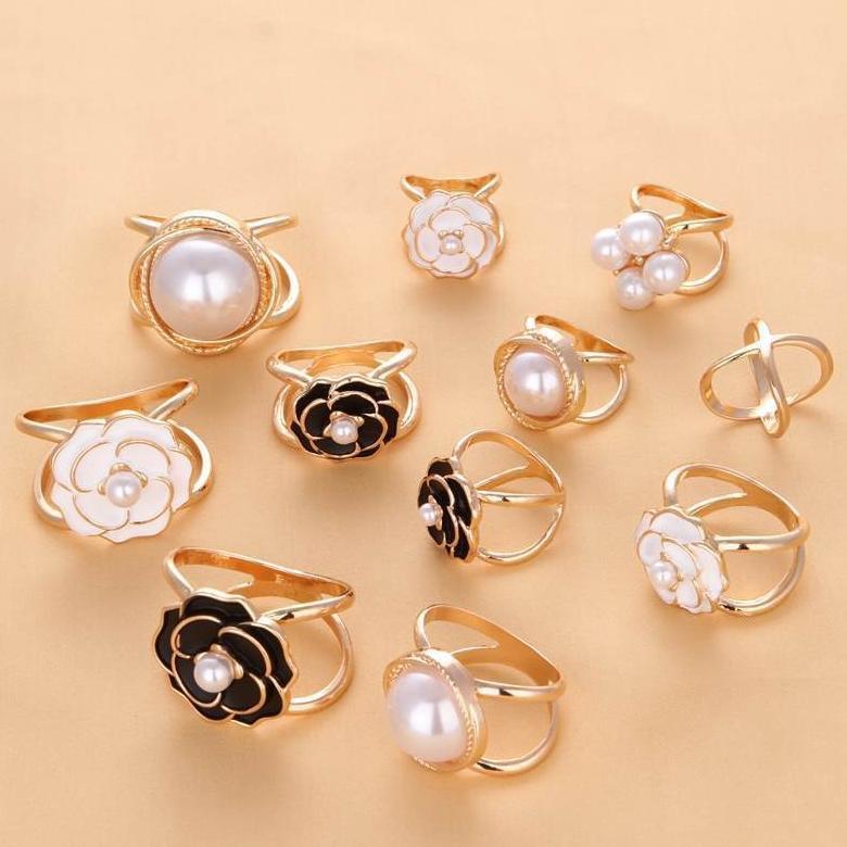 Unik Ring Bros Multifungsi Bros Ring Cincin Mewah Besar Aksesoris Scarf Buckle Alloy Ring Cincin Hij