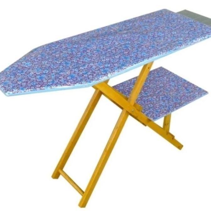 Meja Setrika Meja Gosokan Lipat pakaian (Kayu) / Papan Meja Setrika Kayu Berdiri