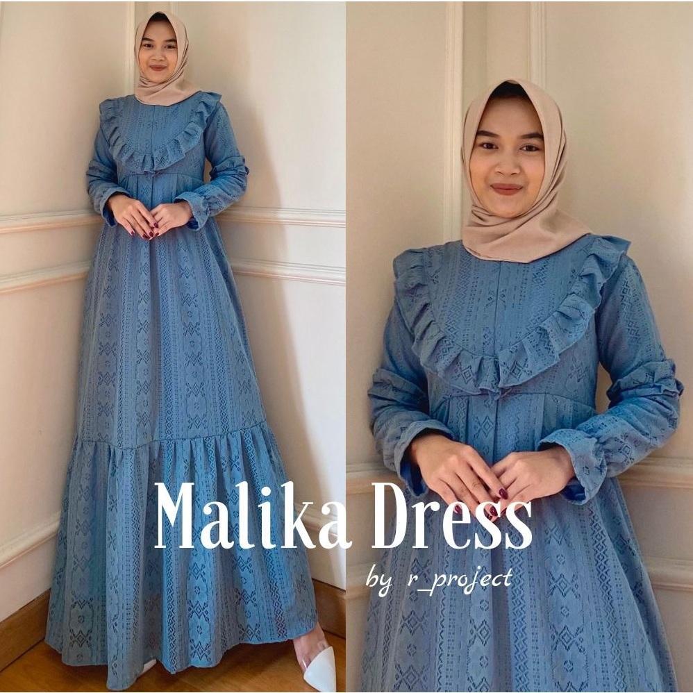 Gamis Kondangan Jumbo | Malika Gamis Brukat Big Size Best Seller Original By R_Project