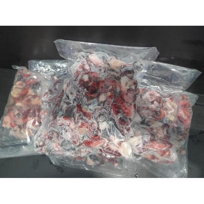 Bigwood- Gurita Potong - Frozen Tako Leg - Octopus Beku 1 Kg. Gurita Potong Isi Takoyaki