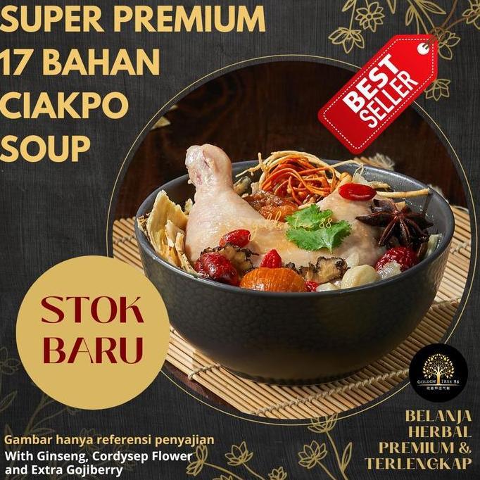 Super Tim Ayam Ginseng Terlengkap 17 Bahan Ciapo Chicken Herbal Soup