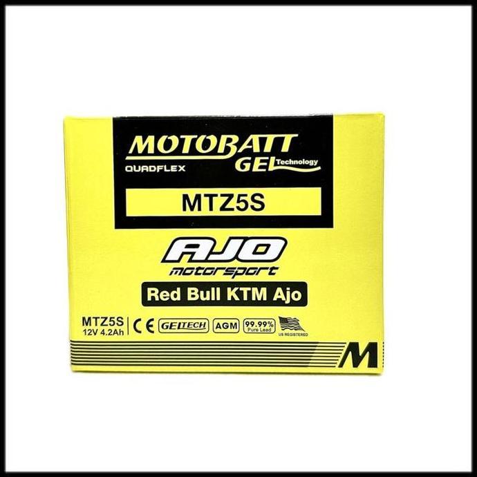 Cod,Bisa- Aki Motor Yamaha New Vixion Motobatt Mtz5S Aki Kering