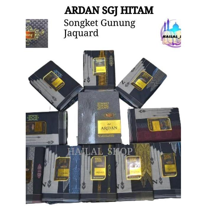 SARUNG ARDAN SGJ HITAM GOLD - Hitam Hijau