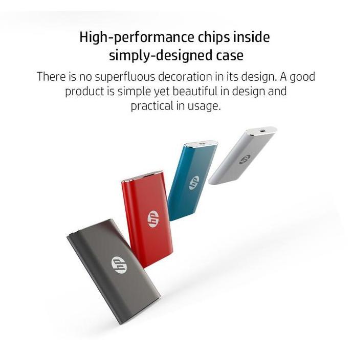 HP SSD P500 Portable SSD 250GB 500GB External SSD Type-C Garansi