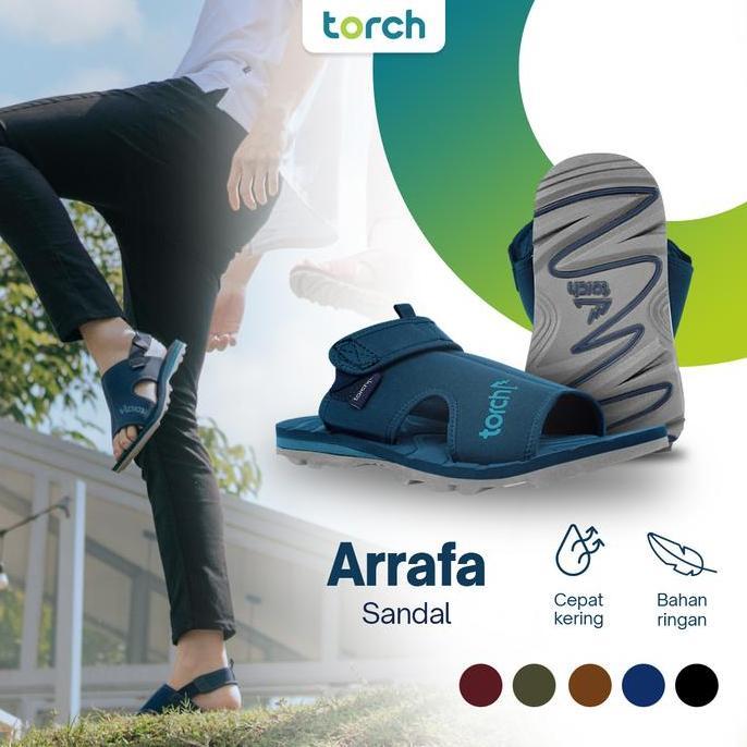 BEST TORCH SEPATU SENDAL PRIA WANITA CASUAL - SANDAL SLIP TRAVELLING ARRAFA