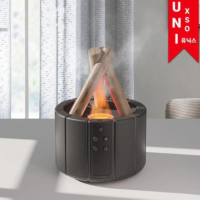 Instancodbisa- Unixso Bonfire Diffuser Humidifier Ultrasonic Aromatherapy Api Unggun Pelembab Ruanga
