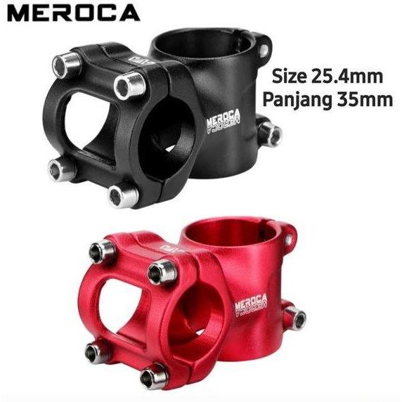 Meroca Stem 25.4mm Panjang 35mm Handlebar Stem Pushbike Balance Bike