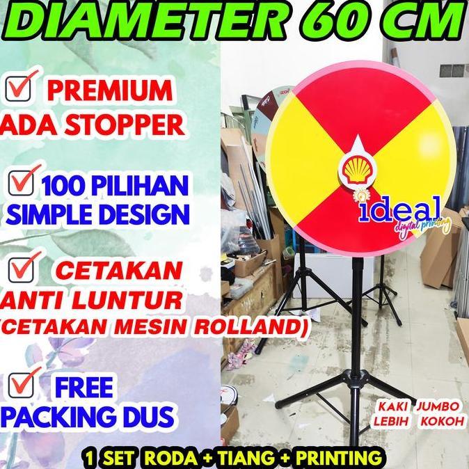 Roda Undian 60 cm /Wheel of fortune /Roulette /Lucky spin/Spin to win