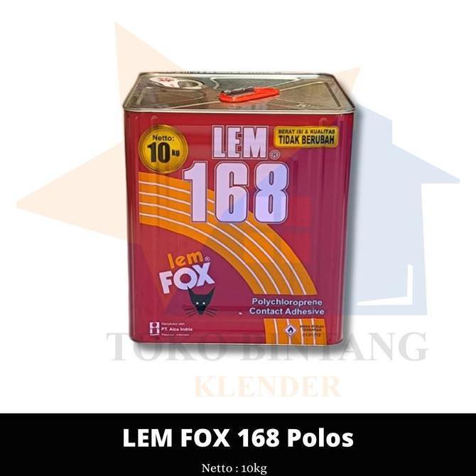 Lancarjaya- Fox Lem Kayu 168 Polos / Fox Lem 168 Polos Blek 10Kg