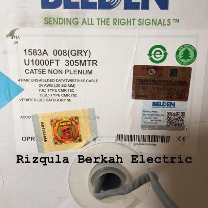 Kabel Data Utp Cat 5E Belden 1583A / Belden Cat 5E / Belden / Original