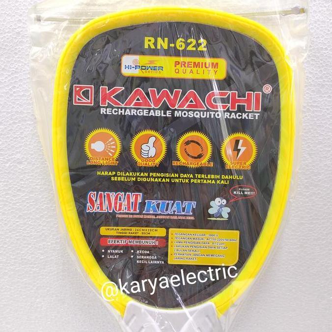 Raket Nyamuk Kawachi RN-622 ORIGINAL Setruman Nyamuk Kawachi rn-622 TEB