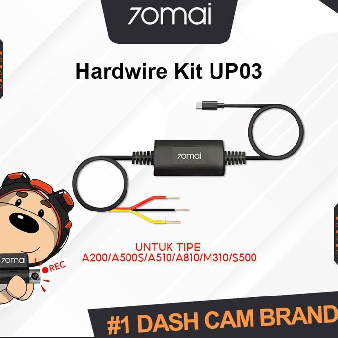 70mai Dashcam Hardwire Kit UP03 Untuk Parking Monitor (Untuk Tipe A200/A500s/A510/A810/M310/S500/Omn