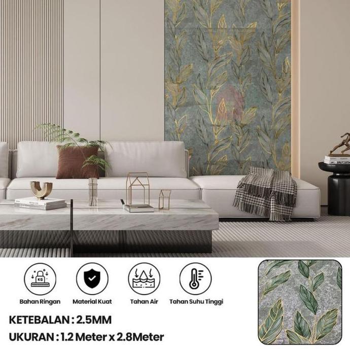 Wallpaper Stiker Dinding Motif Marmer Wallpaper Dinding Vinyl Wallpaper Motif Marmer 120X280Cm Afi