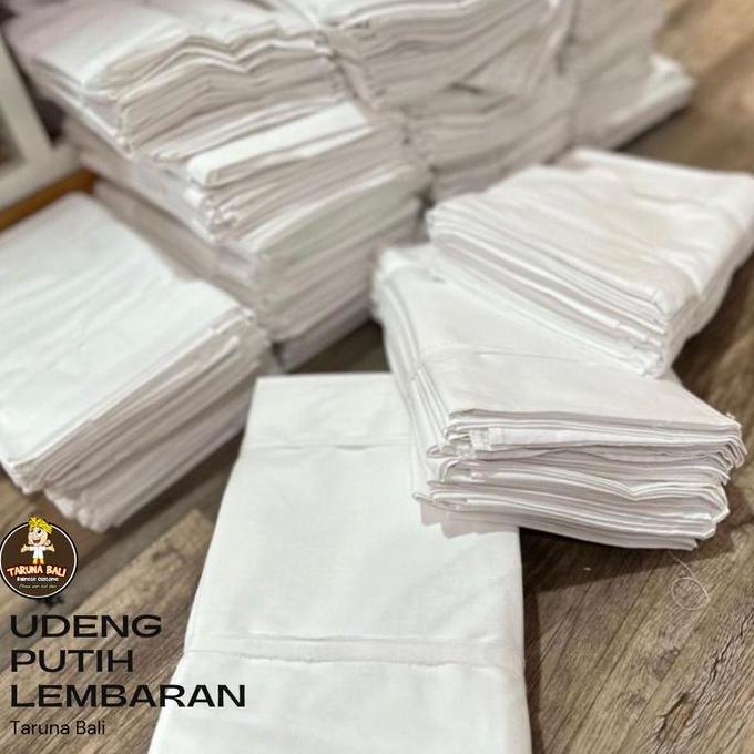 UDENG PUTIH LEMBARAN KOTAK KATUN | KAIN UDENG PUTIH LEMBARAN