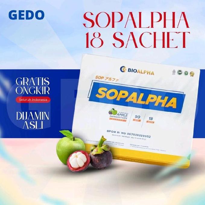 Fit- Promo Sopalpha Sop Alpha Bioboost 1 Box 18 Sachet Agen Bandung