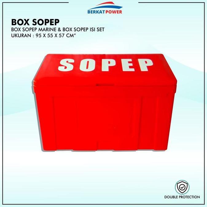 NEW Box Sopep Ship Oil Pollution Emergency Plan Merah Kapal Tanpa Isi