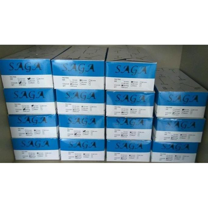Willgo- Tag Pin Bening 15Mm Saga 5.000 Pcs Per Box, Bahan Pp