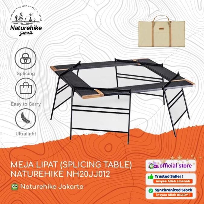 Terlaris Meja Lipat Naturehike Nh20Jj012 Camping Outdoor Portable Rak Susun Bbq
