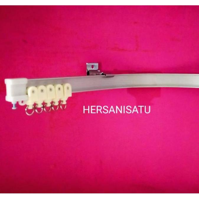 Fmly99- Tiang Fleksibel Rel Gorden Lengkung Rollet Gordyn Siku Flexibel Batang Hordeng Elastis Rumah