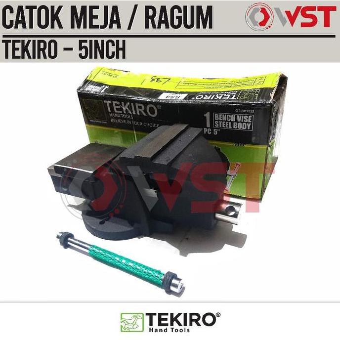 Catok 5inch TEKIRO / Ragum 5 inch / Bench Vise 5" / Catok Meja