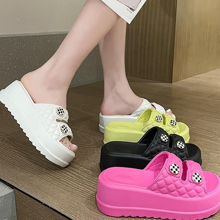 DISKON ELFELDE SANDAL JELLY WANITA KEKINIAN KOREA SANDAL SLOP WANITA SANDAL SOFT NON-SLIP