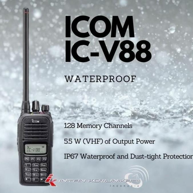 Terlaris Ht Walkie Talkie V88 Icom V88 Ic- V88 V 88 Vhf 136-174Mhz Handy Talky