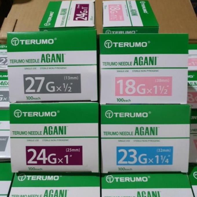 Needle Terumo Agani | Terumo Needle | Jarum Terumo nomor 18G - 30G