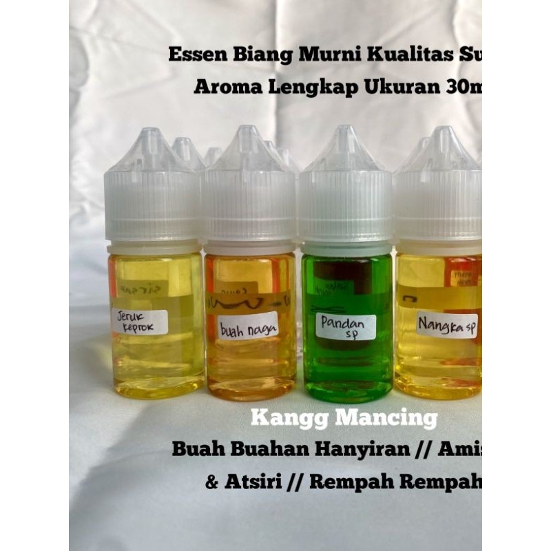 TERLARIS Essen Biang Murni Aroma Lengkap Buah Buahan Hanyiran Amisan Atsiri Ukuran 30ml Aroma Tajam 