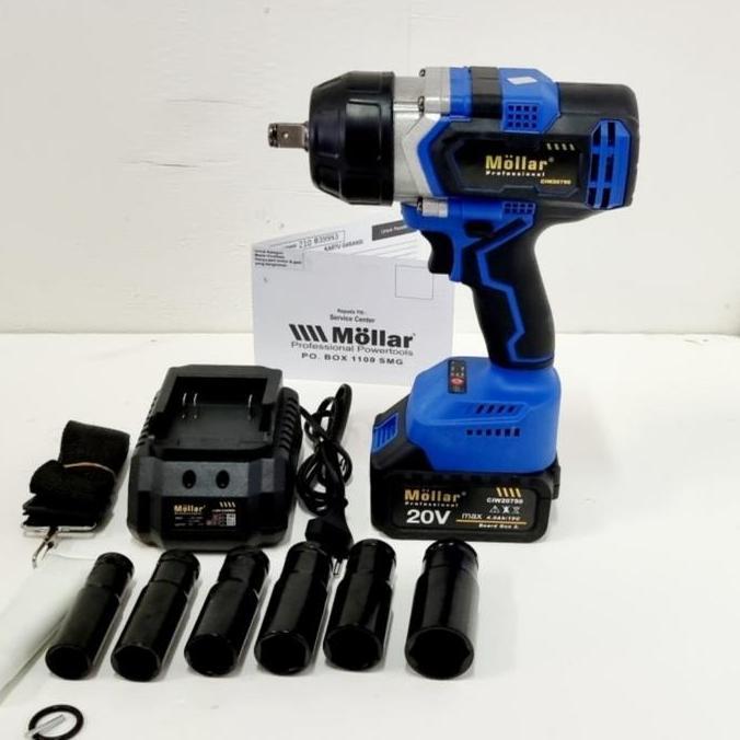 MLR CIW20750 set impact wrench alat buka baut 20v 750nm CIW 20750