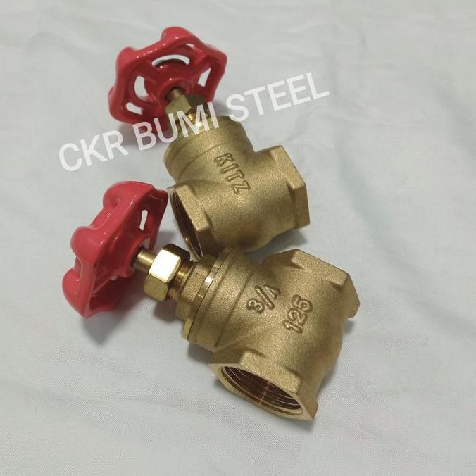 GATE VALVE 3/4" INCH KUNINGAN / STOP KRAN 3/4" INCH KUNINGAN
