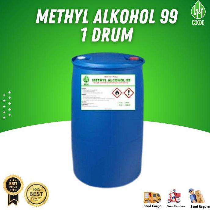 BEBAS ONGKIR - Metanol 1 Drum Isi 200 Liter - Pelarurt Parfum Laundry