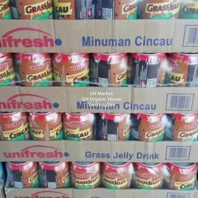 Minuman kaleng cincau / grass jelly / terbaru exp lama unifresh