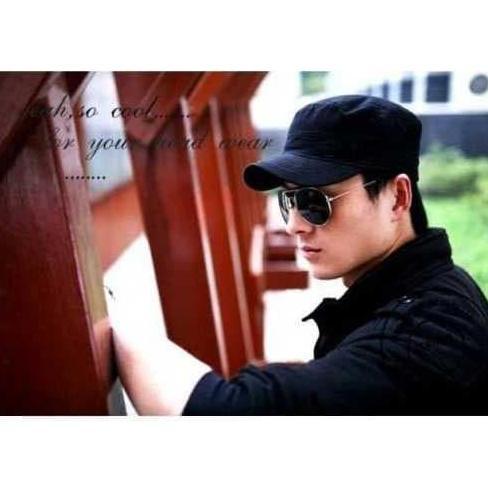 Topi Flat Top Komando City Hunter - HITAM