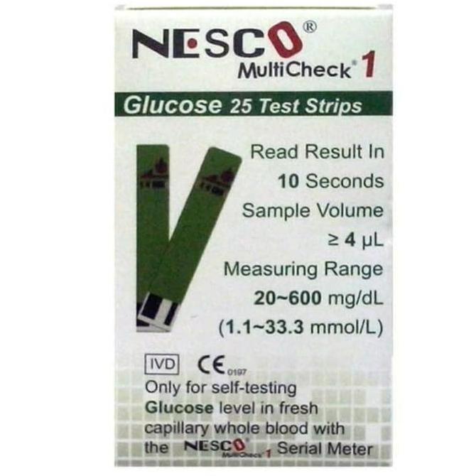 Strip Gula Nesco/ strip glucosa/strip gula darah