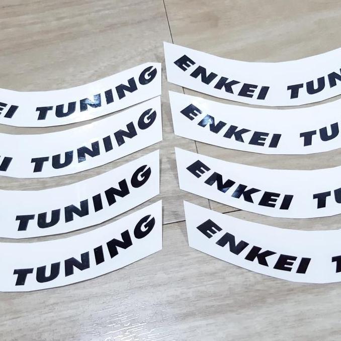 Stiker velg mobil Enkei Tuning