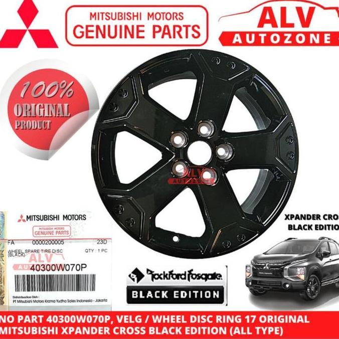 VELG RING 17 ASLI MITSUBISHI XPANDER CROSS BLACK EDITION 40300W070P