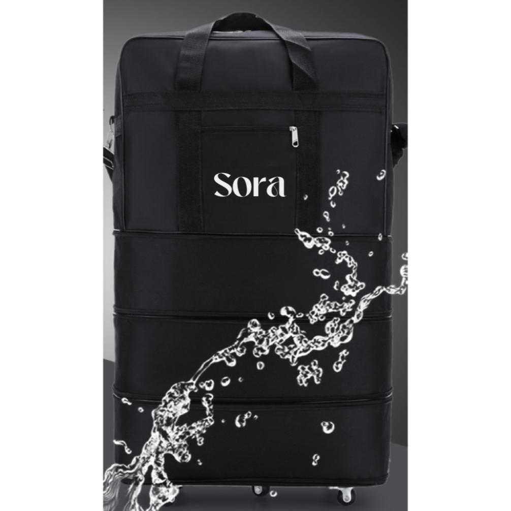 DISKON SORA EXCLUSIVE TAS TRAVEL BAGASI LIPAT BERODA KOPER TAS TRAVEL EXTRA BESAR