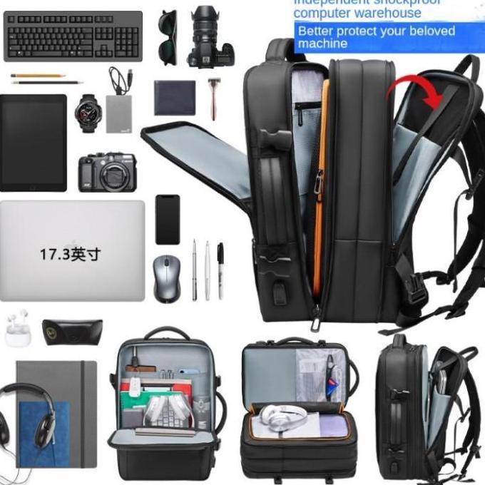 MLK Laptop Backpack Tas Ransel Laptop 17 Inch MIni Koper Travel Bag