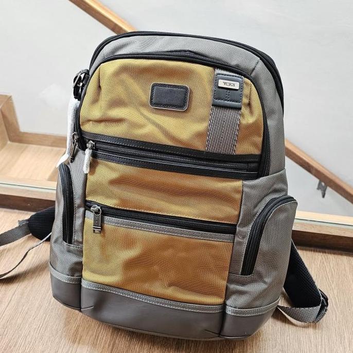 TUMI PARRISH CANVAS BACKPACK IN NAVY BLACK