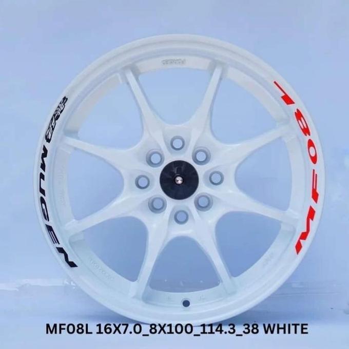Velg Mobil Astro Mugen MF08L 16x7.0 8x100-114.3 ET38 White