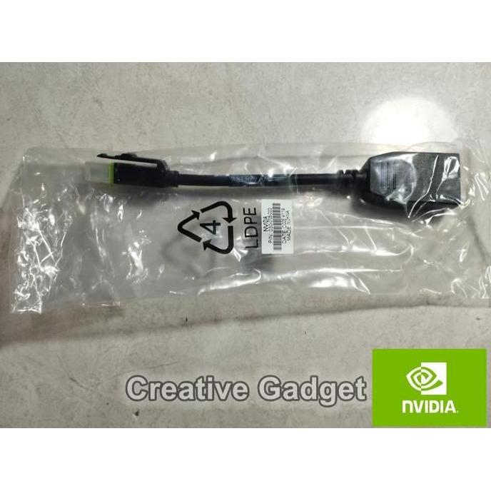 Original Nvidia Quadro Converter Mini DP to DisplayPort Female - New Genuine Adapter Cable with Clic