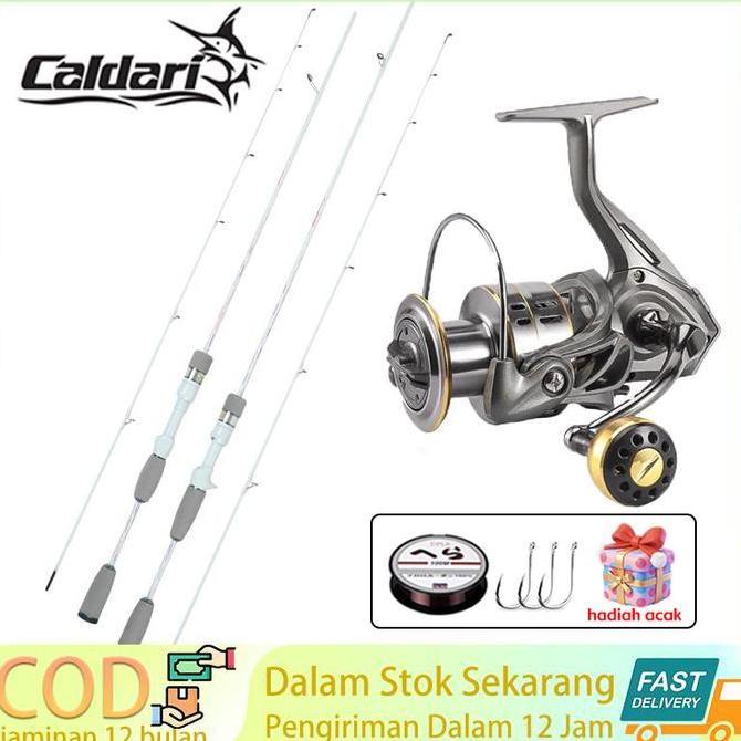 Pancing 1 Set Fishing Reel Spinning Reel+Pancing Tetapkan Penawaran Memancing Di Laut Reel Mancing P