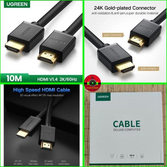 Ugreen 10110 Kabel HDMI to HDMI V1.4 male to male 10m 10 Meter